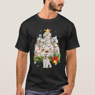 Bichon Frise kerstboom X-Mas Decorations Funn T-shirt