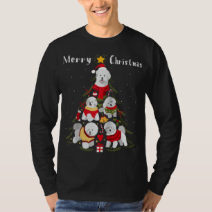 Bichon Frise Kerstboom Xmas Hondenliefhebber T-shirt
