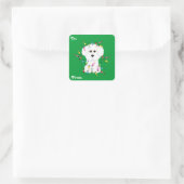 Bichon Frise kerstcadeau Stickers (Tas)