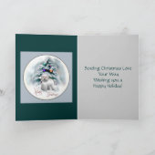 Bichon Frise kerstcadeautjes Feestdagen Kaart (Binnen)