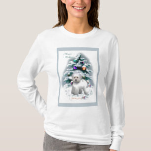 Bichon Frise kerstcadeautjes T-shirt