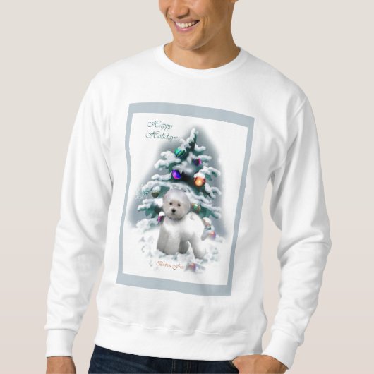Bichon Frise kerstcadeautjes Trui (Voorkant)