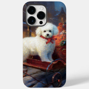 Bichon Frise Kerstfeest Seizoen Case-Mate iPhone 14 Pro Max Hoesje