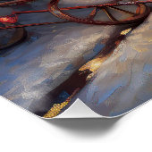 Bichon Frise Kerstfeest Seizoen Perfect Poster (Hoek)