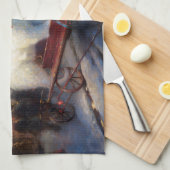 Bichon Frise Kerstfeest Seizoen Theedoek (Quarter Fold)