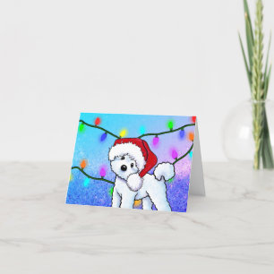 Bichon Frise kerstKaart Feestdagen Kaart