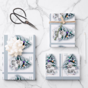 Bichon Frise Kerstmis Inpakpapier Vel