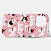 Bichon Frise kerstroze Case-Mate iPhone Case (Achterkant (horizontaal))