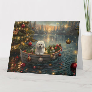 Bichon Frise kerstvakantie Kaart