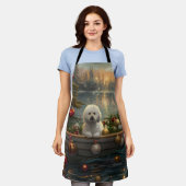 Bichon Frise kerstvakantie Schort (Gedragen)