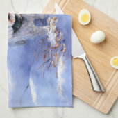 Bichon Frise Laat het sneeuwKerstmis Theedoek (Quarter Fold)