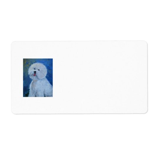 Bichon Frise Label (Voorkant)