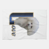 Bichon Frise Love Theedoek (Horizontaal)