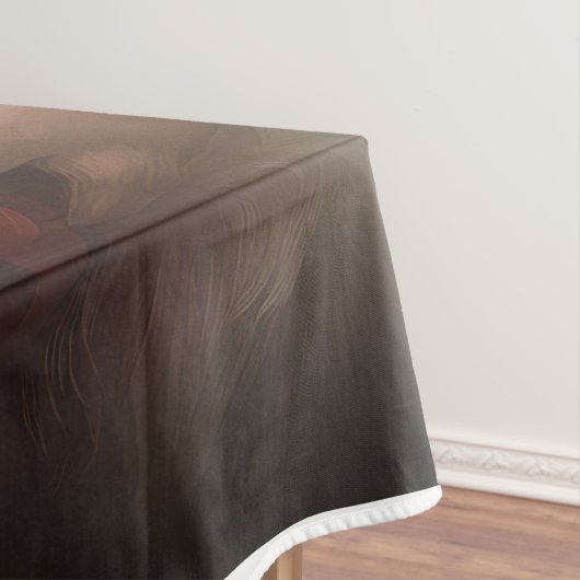 Bichon Frise met Sinterklaas Feestelijke Kerstmis Tafelkleed (Voorbeeld)