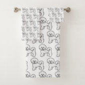 Bichon Frise mignonne Motif d'illustration de chie (En situation)
