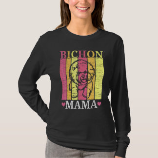 Bichon Frise Moeder Hond Fokker Puppy Poot Liefd T-shirt