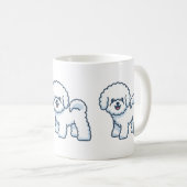 Bichon Frise mok (Voorkant rechts)
