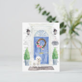 Bichon Frise Moving Announcement Briefkaart (Staand voorkant)