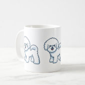 Bichon Frise mug (Devant gauche)