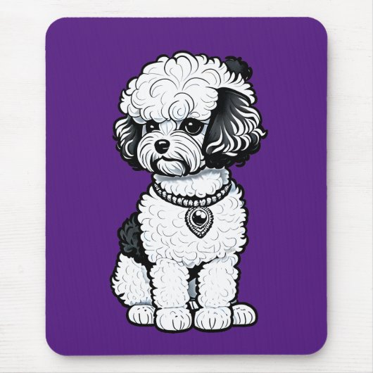 Bichon Frise Muismat (Voorkant)
