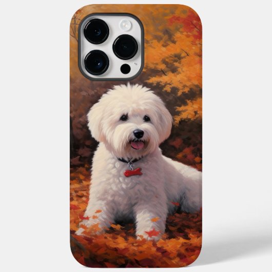 Bichon Frise n Herfstbladeren Vallen Inspireren  Case-Mate iPhone Case (Achterkant)