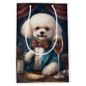 Bichon Frise Nieuwjaar Medium Cadeauzakje (Voorkant)
