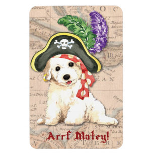 Bichon Frise Pirate Magneet