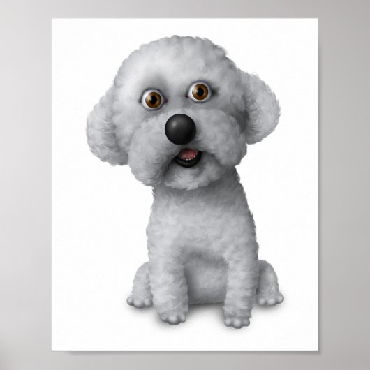 Bichon Frise : Poster 8x10 (Devant)