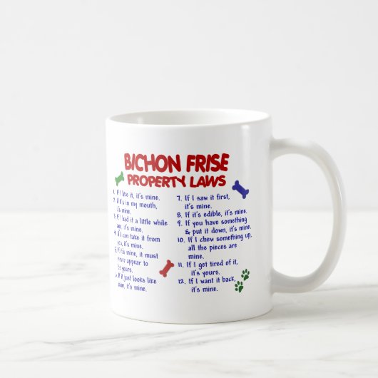 BICHON FRISE Property Laws 2 Koffiemok (Rechts)