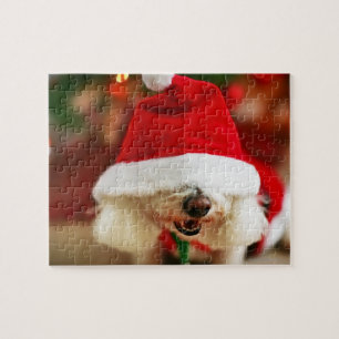 Bichon Frise pupil met kerstkleed Legpuzzel