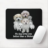 Bichon Frise Puppies Mousepad Muismat (Met muis)