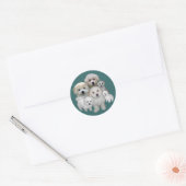 Bichon Frise Puppies Sticker (Envelop)