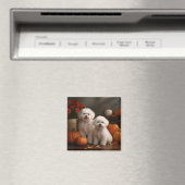 Bichon Frise Puppy Herfst Delight Pompoen Magneet (Insitu (Vaatwasser))