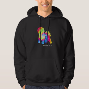 Bichon Frise Puppy Pet Dog eigenaar Hippy Tie Dye Hoodie