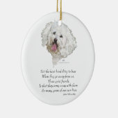 Bichon Frise Rainbow Bridge Keramisch Ornament (Rechts)