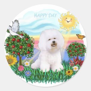 Bichon Frise Ronde Sticker