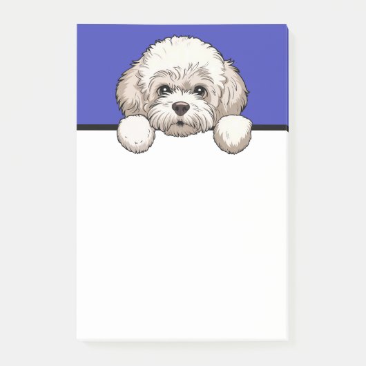 Bichon Frise Schattigee Bichon Puppy Hondenliefheb Post-it® Notes (Voorkant)