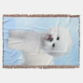 Bichon Frise-schildering - Cute Original Dog Art Deken (Voorkant)