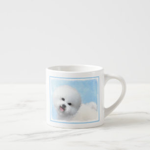 Bichon Frise-schildering - Cute Original Dog Art Espresso Kop