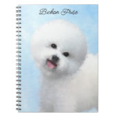 Bichon Frise-schildering - Cute Original Dog Art Notitieboek (Voorkant)