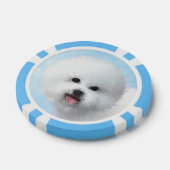 Bichon Frise-schildering - Cute Original Dog Art Poker Chips (Enkel)