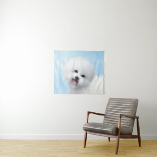 Bichon Frise-schildering - Cute Original Dog Art Wandkleed