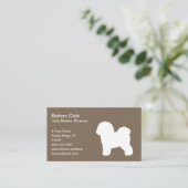 Bichon Frise Silhouet Visitekaartje (Staand voorkant)