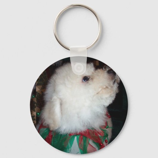 Bichon Frise Sleutelhanger (Voorkant)