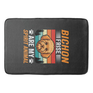 Bichon Frise Spirit Dier Retro Hond Badmat