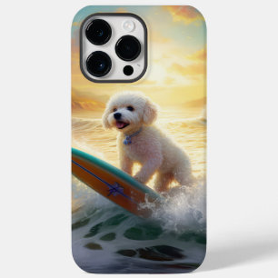 Bichon Frise Strand Surfen Schilderij Case-Mate iPhone 14 Pro Max Hoesje