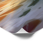 Bichon Frise Strand Surfen Schilderij Perfect Poster (Hoek)