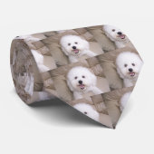 Bichon Frise Stropdas (Opgerold)