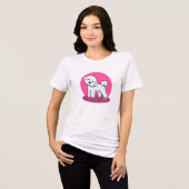 Bichon Frise Tri-Blend Shirt (Voorkant volledig)