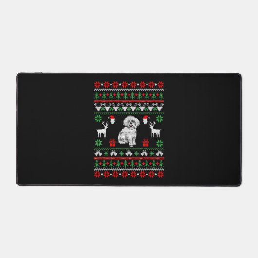 Bichon Frise Ugly Christmas Sweater (Recto)